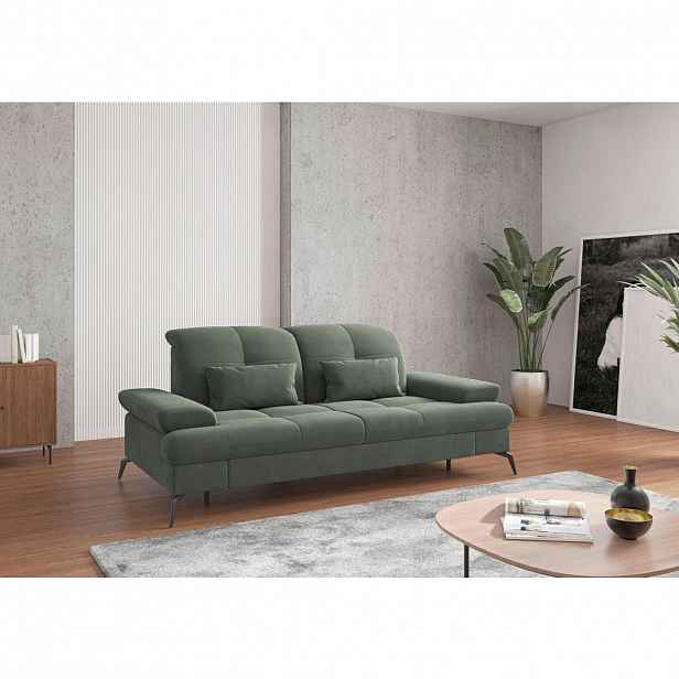 Sit & More TŘÍMÍSTNÁ POHOVKA, textil, zelená