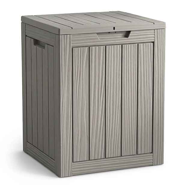 Ak furniture Zahradní úložný box Ezra 113 L šedý