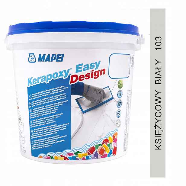 Epoxidová spárovací hmota Mapei Kerapoxy Easy Design 3 kg – barva 103 měsíční bílá