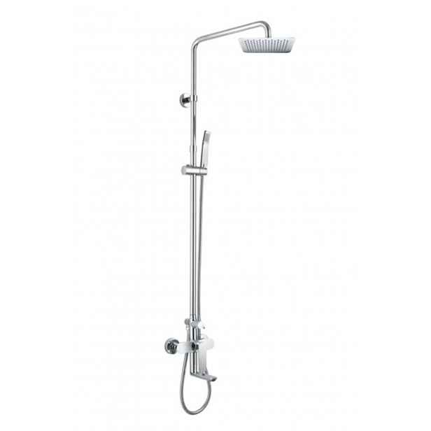 Mereo - Sprchový set s vanovou baterií, 20x20 cm, chrom CBE60101SDM