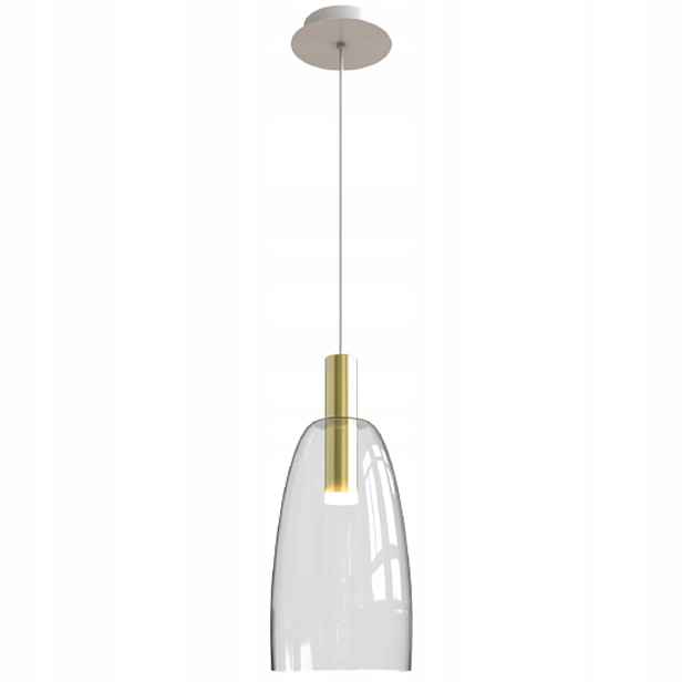 Skleněná stropní lampa Zwis Led do ložnice obývacího pokoje
