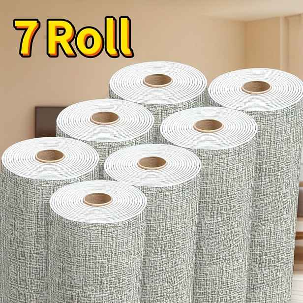 TEMU 2/7 Role (Každá Role ~7 Listů) Samolepicí 3D Pěnové Tapetové Panely - Odlepovací a Lepicí Texturované XPE Vinylové Desky, Voděodolné a