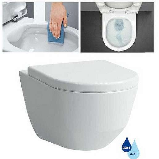 Wc závěsné Laufen Laufen Pro zadní odpad H8209660000001
