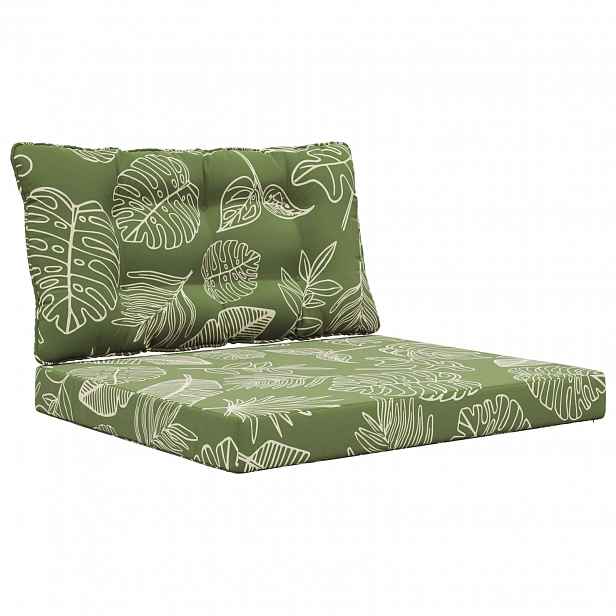 vidaXL Venkovní polštář na pohovku Polyester Listový design