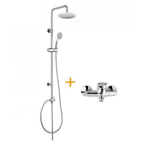 Mereo Sonáta - Sprchový set s baterií, rozteč 10 cm, průměr 20 cm, chrom CB609A