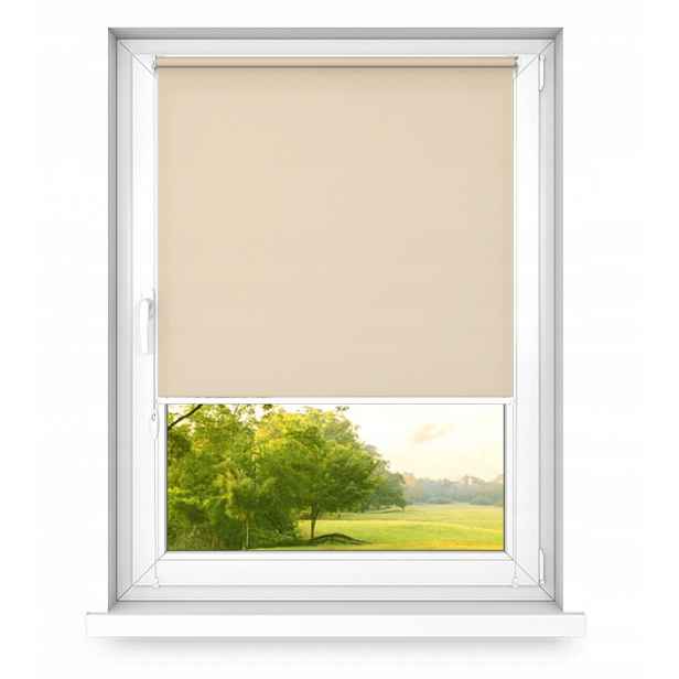 Roleta bez zatloukání Tmavě Béžová 100 x 230 cm mini basic rychlá montáž