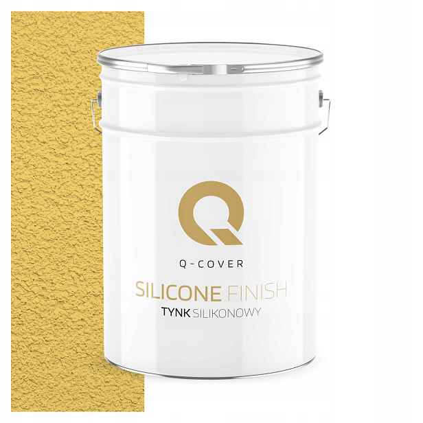 Silikonová Fasádní Omítka Žlutá Citronová 15 Kg Granulace 3.0 mm F624