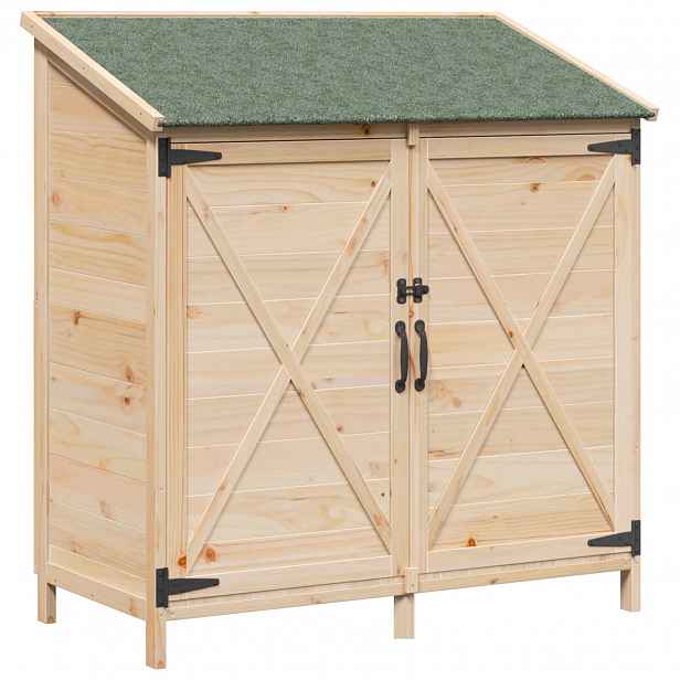 vidaXL Zahradní shed Přírodní 106 x 56 x 113,5 cm