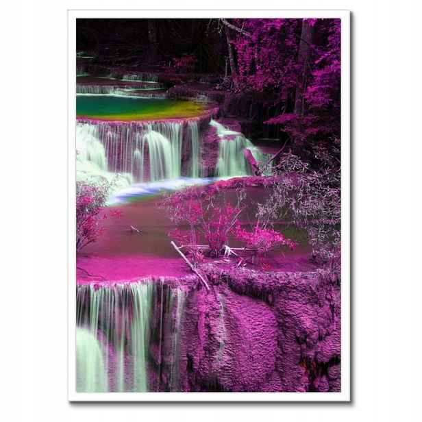 Plakáty v rámu 50x70 Fialový vodopád