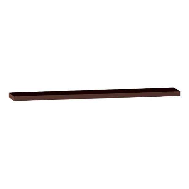 Erra POLICE V DEKORU WENGE 900 x 150 x 25 mm; montáž bez konzolí - přímo do zdi; masívní provedení