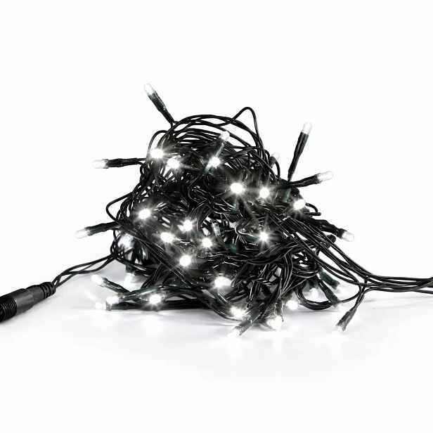 LED světýlka na stromeček 20 m ledově bílá IP44, vč. zdroje Hobby Line