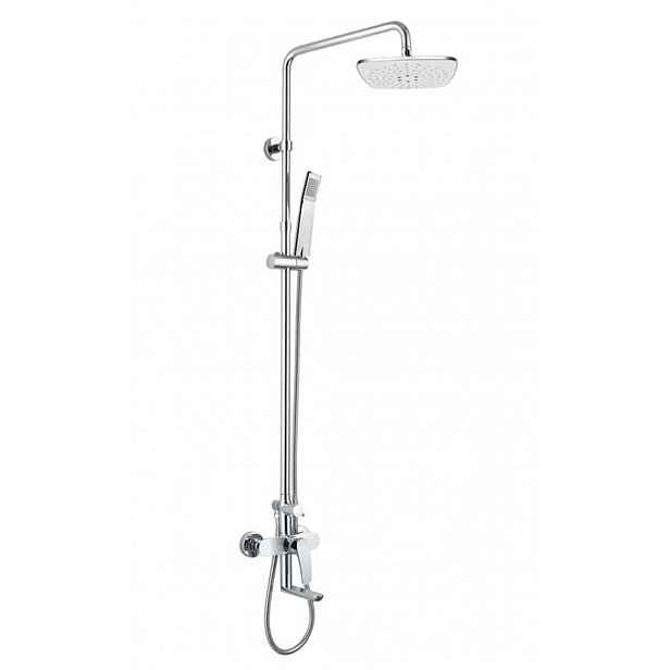 Mereo Eve - Sprchový set s vanovou baterií, 23x23 cm, chrom CBE60101SBE
