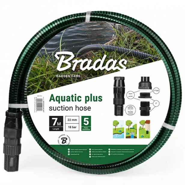Sací hadice 7M AQUATIC PLUS plastový koš