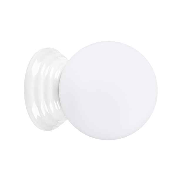 Sollux Lighting Koupelnové nástěnné svítidlo skleněná koule bílá g9 ip44 zori
