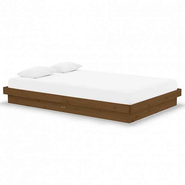 vidaXL Rám postele medově hnědý masivní dřevo 120x190 cm malé 2lůžko