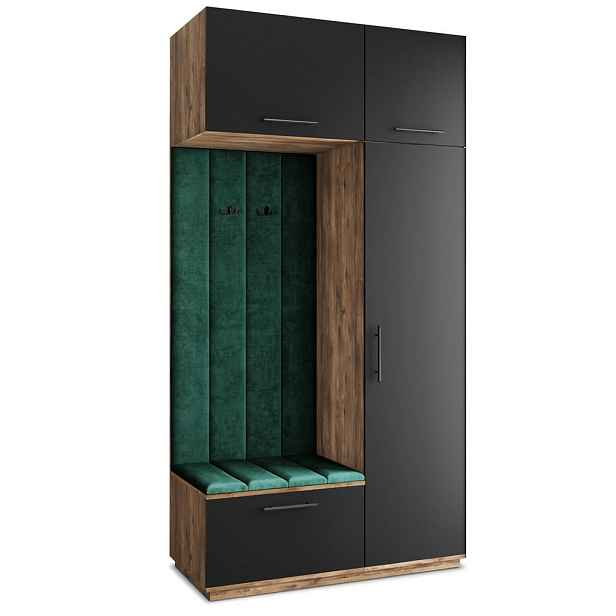 MASSENO MODERNÍ PŘEDSÍŇOVÁ SESTAVA REMA, 120/240/60 cm, dub Lefkas
