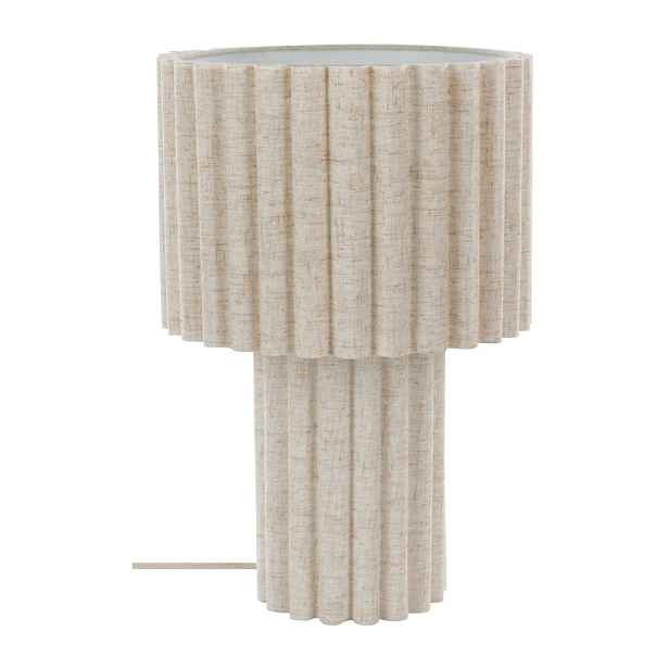 Béžová lněná stolní lampa (výška 37,5 cm) Alina – Jotex