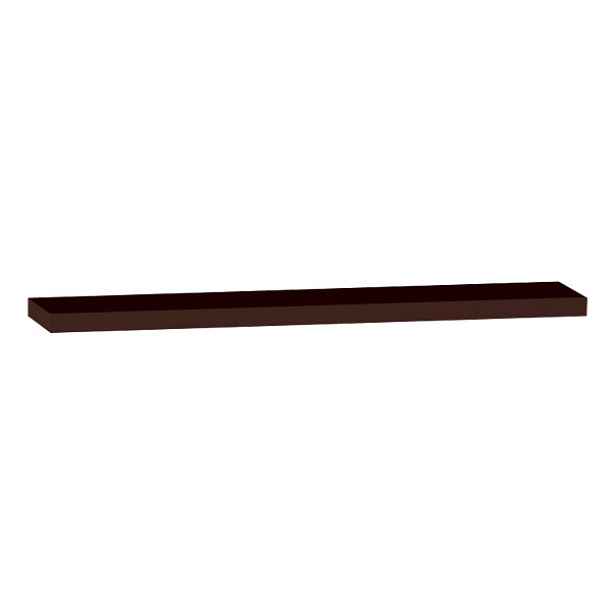Erra POLICE V DEKORU WENGE 700 x 150 x 25 mm; montáž bez konzolí - přímo do zdi; masívní provedení