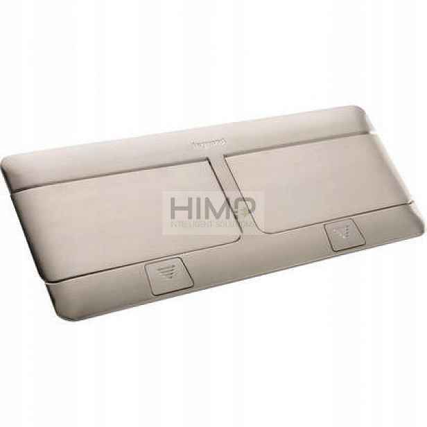 Plechovka pro podlahovou desku Inox 8 modulů Legrand