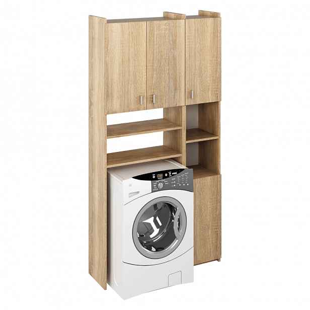 Skříňka nad pračku MIRALI, dub sonoma