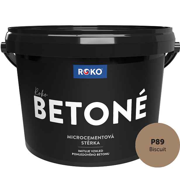 Stěrka dekorativní Roko Betoné P89 Biscuit 7 kg