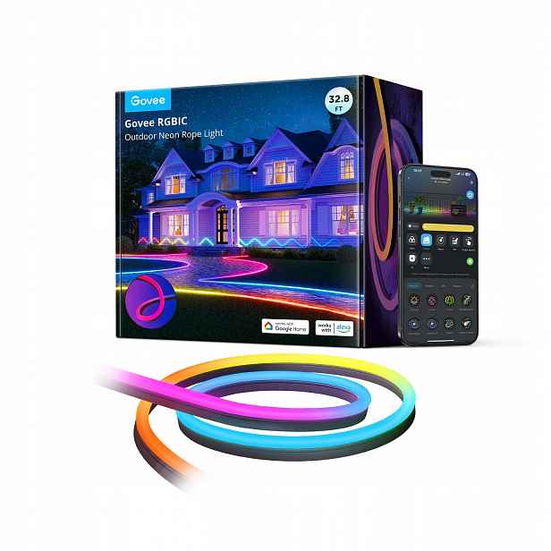 Venkovní Led Páska Govee H61A8 Wifi Rgb Osvětlení 72 V 10 M Smart Pro