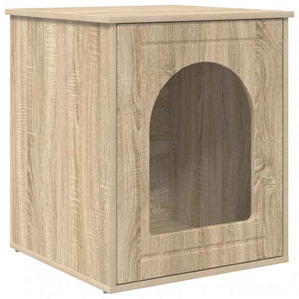 vidaXL Kočičí dům Sonoma 53 x 52 x 62 cm Kompozitní dřevo