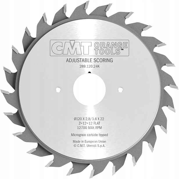 Cmt Skládací podřezávač 120x22x12+12Z 2.8 3.6 mm
