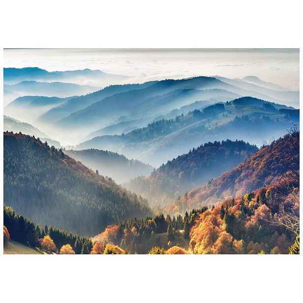 Fototapeta Hory Les Podzimní klid Panorama Perspektiva 300x210 lepidlo