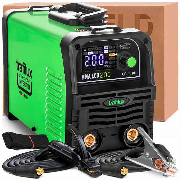 Invertorová Svářečka Trafilux Mma LCD 200 230V 200A Tig DC Lift Hot Start Vrd