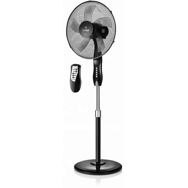 Podlahový ventilátor Stojanový ventilátor 43 cm Dálkový Ovladač Výkon 45 W TermHoff