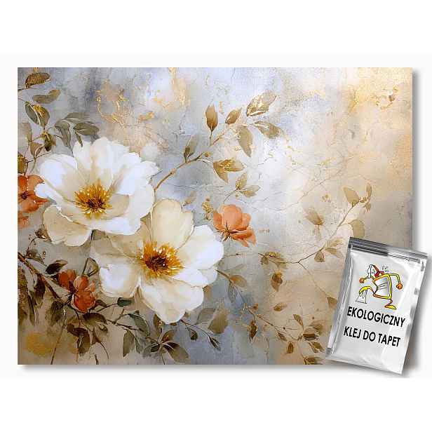 Fototapeta Flizelina Příroda Bílé Květy Glamour 254x184 130g