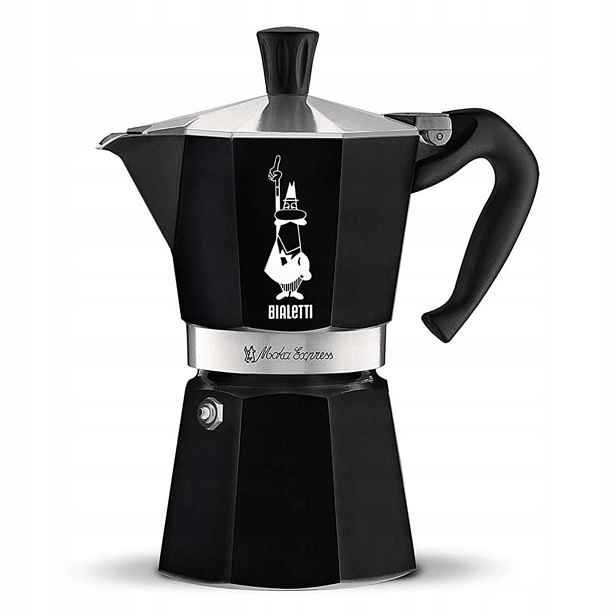 Kávovar Bialetti Moka Express Black 6 šálků 250 ml, černý
