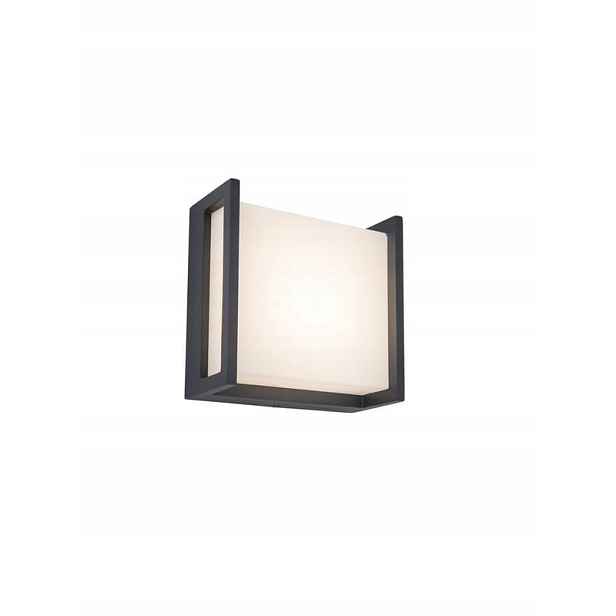 Led fasádní svítidlo, venkovní nástěnné svítidlo, Qubo antracit IP54, 8W, Lutec