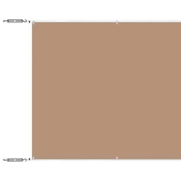 vidaXL Vertikální markýza taupe 140 x 800 cm oxfordská látka
