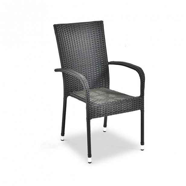 Zahradní židle Timpana Frenchie v antracitově šedé barvě, výška 95 cm