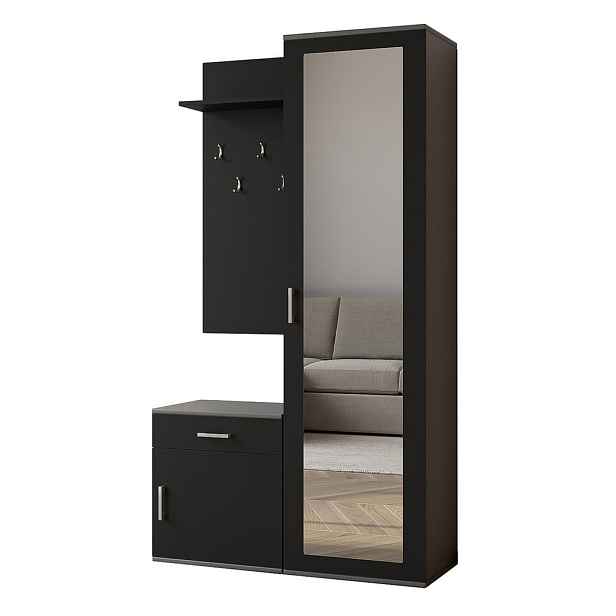 MASSENO MODERNÍ PŘEDSÍŇOVÁ SESTAVA VENTO, 100/180,5/35 cm, šedá
