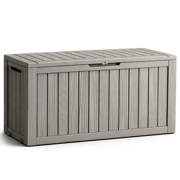 Ak furniture Zahradní úložný box Ezra 272 L šedý