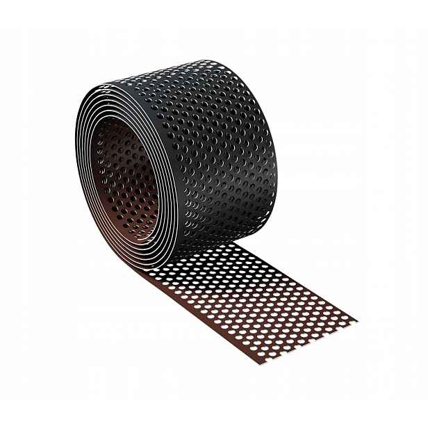 Hliníková okapová mřížka Eurovent 100 mm x 25 m Ral 8017 7016