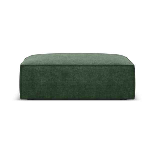 Tmavě zelená žinylková podnožka Vanda – Mazzini Sofas