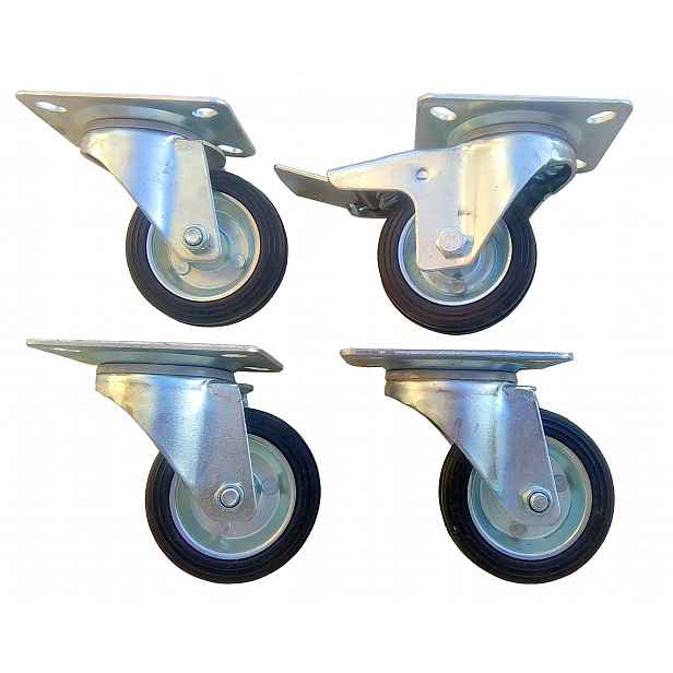 Kolečka kolečka Set 4 ks 80 mm, kolo 280 kg