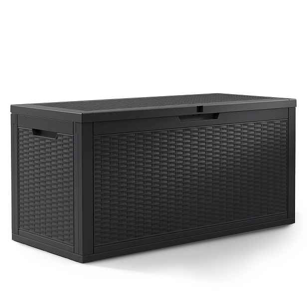 Ak furniture Zahradní úložný box Ezra 340 L černý