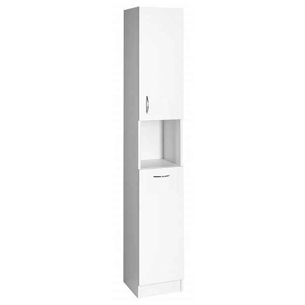 Aqualine Simplex Eco - Skříňka s košem 30x180x30 cm, bílá mat SIME310