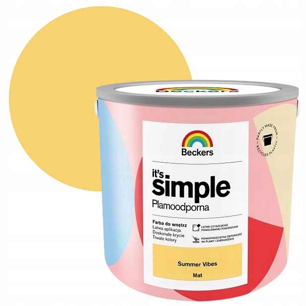 Beckers It'S Simple 2,5L Summer Vibes Barva Odolná Vůči Skvrnám Na Stěny