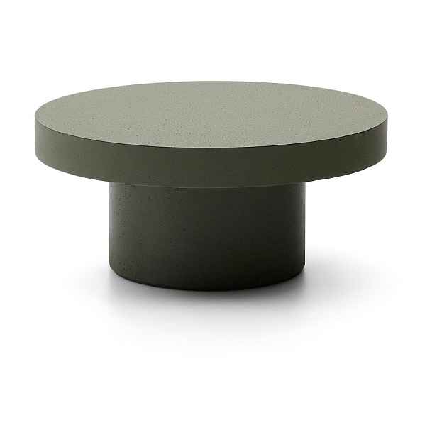 Betonový kulatý zahradní konferenční stolek ø 66 cm Aiguablava – Kave Home