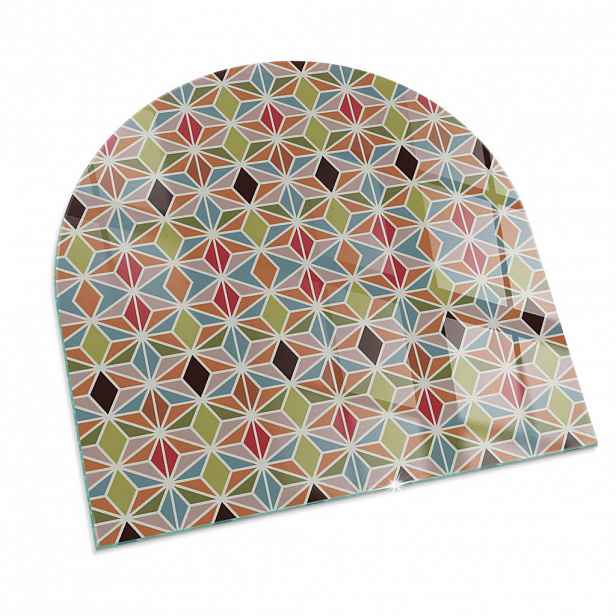 TULUP PODLOŽKA POD KRB 100x100 cm - Polygonální vzory v mřížce