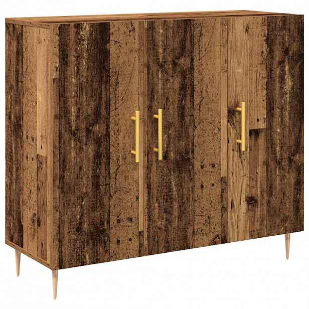 vidaXL Servírovací skříň Staré dřevo 90 x 34 x 80 cm Kompozitní dřevo