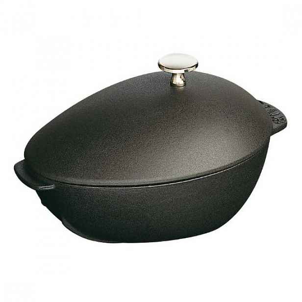 Miska na vaření hřebenatek, litinová, 25 cm/2L, Black - Staub