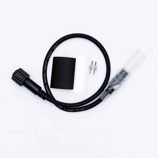 Přípojka mezi LED hadicí a Easy Fix 0,5 m, černý, samičí, IP44