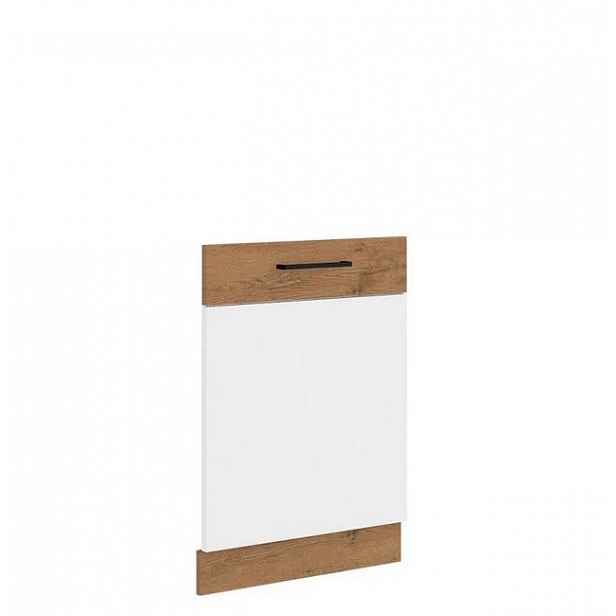 Dvířka ke kuchyňské skříňce ZHILAN - 713x596 mm, dub lancelot / lesklá bílá